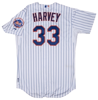 2015 Matt Harvey Game Used New York Mets Home Pinstripe Jersey Worn Vs. Toronto on 6/16/15 (MLB Authenticated)